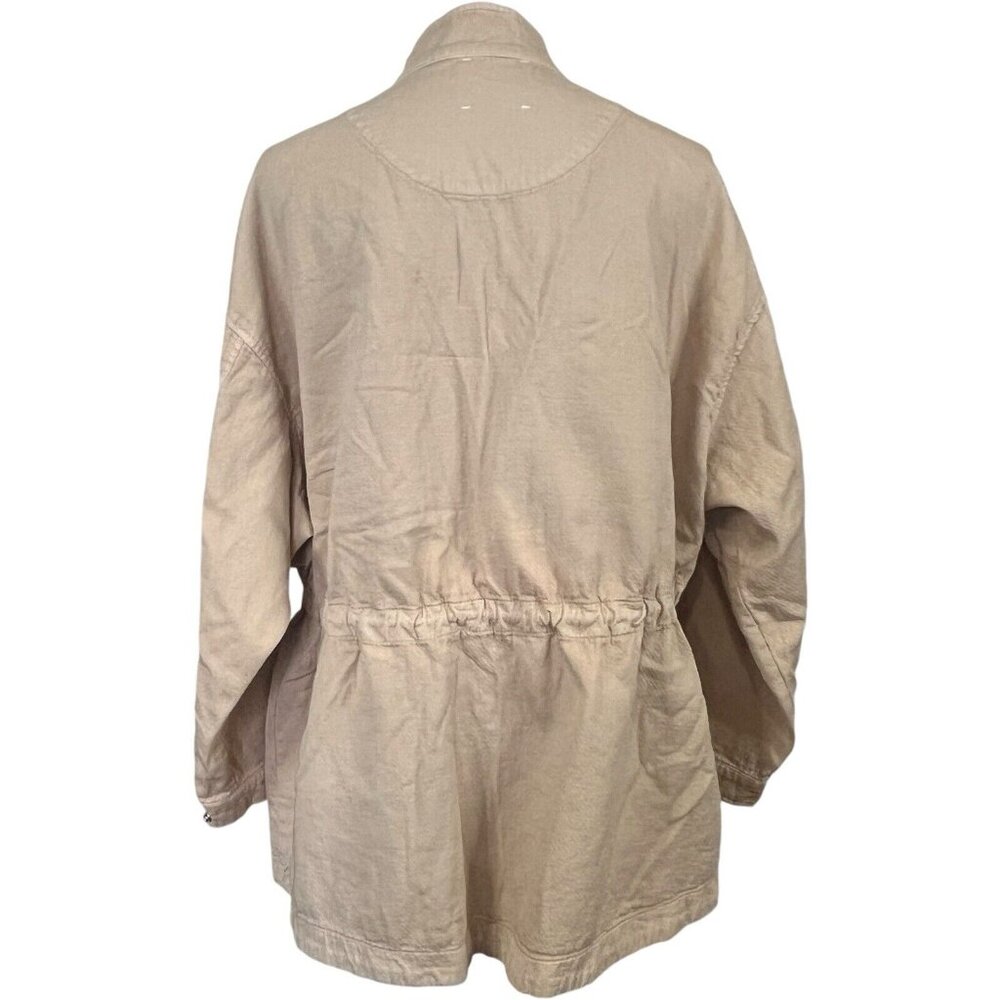 Habitual Utility Jacket‎ Woman Plus Size 1 X Cotton Kassidy Drawstring Waist Tan - Picture 3 of 6